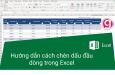 Hướng dẫn cách chèn dấu chấm đầu dòng trong Excel